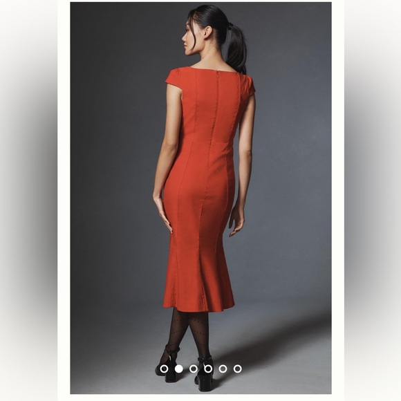 NWT! Anthropologie Cecily Dress by Maeve in Red/ XS P - Picture 2 of 4